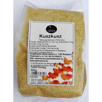SzPM Teljes kiőrlésű kuszkusz 500g