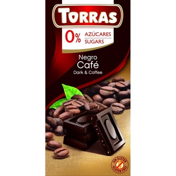 Torras étcsokoládé kávés diabetikus gluténmentes 75g