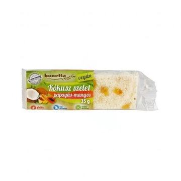 Bonetta vegán kókusz szelet papayás mangós 35g