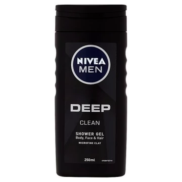Nivea tusfürdő Men Deep clean body-face-hair 250ml