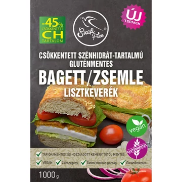 Szafi free csökk.szénh.tart.Bagett/Zsemle lisztkeverék Gluténmentes 1kg 1000g
