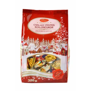 Prémium Szaloncukor családi vegyes étcsokoládéval 350g