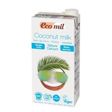 Ecomil bio kókusz ital hozzáadott édesítőszer nélkül 1000ml