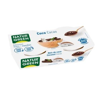 NaturGreen bio kakaó-kókusz desszert 2*125g 250g