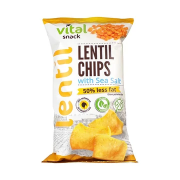 Vital Snack gluténm lencse chips tengeri sós ízű 65g