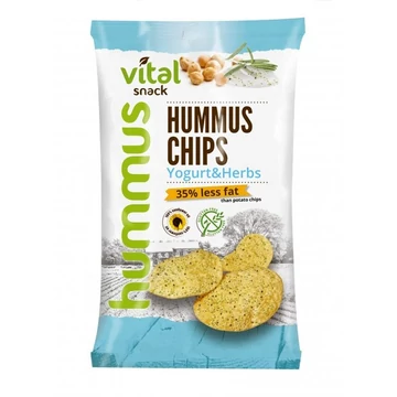 Vital snack gluténm humusz chips joghurtos-zöldfűszeres 65g