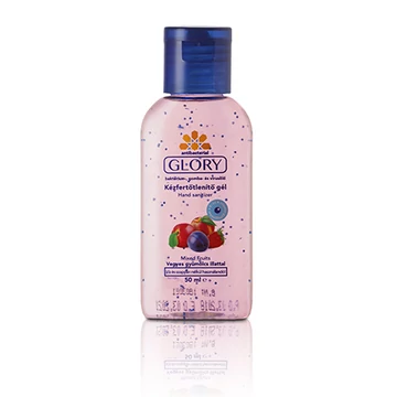 Glory antibakteriális kézfertőtlenítő gél mix Vegyesgyümölcs 50ml