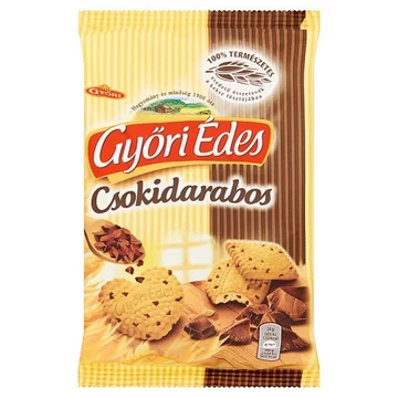 Győri édes keksz csokidarabos 150g