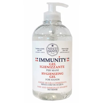 Nesti Immunity kéztisztító kézfertőtlenítő gél 65% alk. 500ml