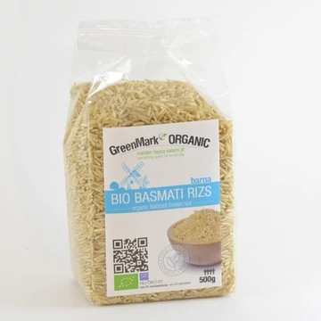 GreenMark bio Basmati barna rizs 500g