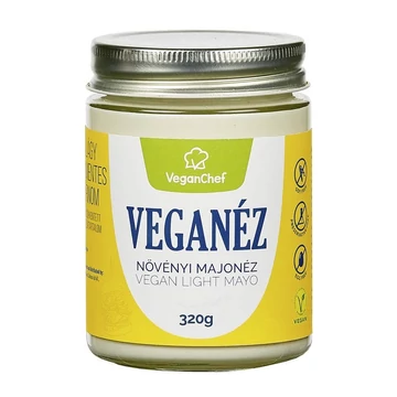 Veganchef Veganéz Light növényi majonéz üveges kiszeré 320g