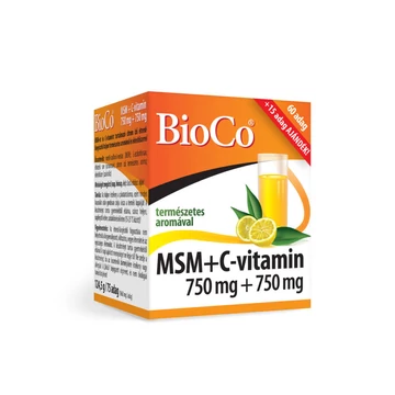 BioCo MSM+C-vitamin 750mg+750mg 75x