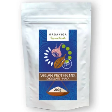 Organiqa bio vegán csoki-maca fehérje 200g