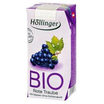 Höllinger bio pirosszőlő nektár 200ml