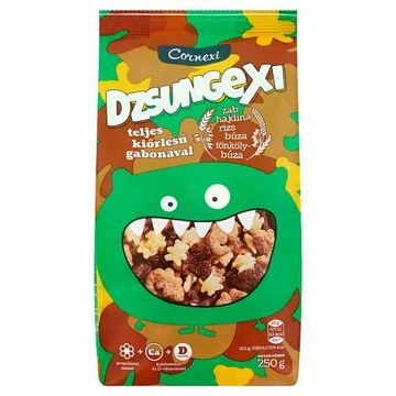 Cornexi Dzsungexi gabonapehely mézes-malátás-kakaós 250g