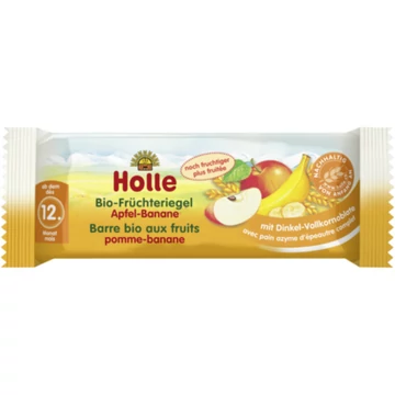 Holle bio gyümölcsszelet alma banán 25g