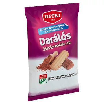 Detki darálós kakaós-vaníliás cukormentes keksz 180g