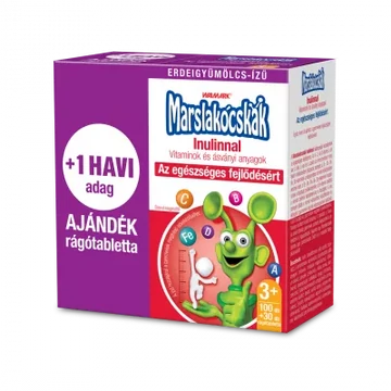 Marslakócskák Inulinnal rágótabletta erdei 100+30 130x