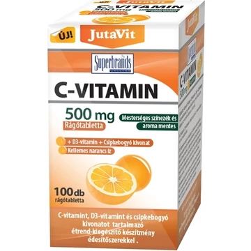 JutaVit C-vitamin KID 200mg narancs ízű rágótabletta 100x