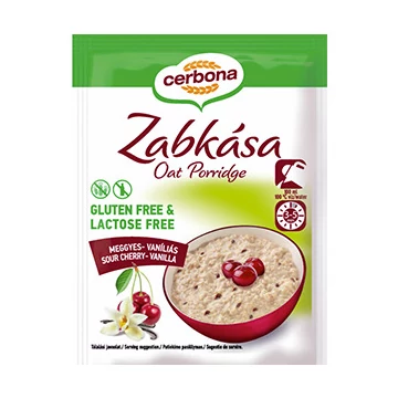 Cerbona gluténmentes zabkása meggy-vanília 50g