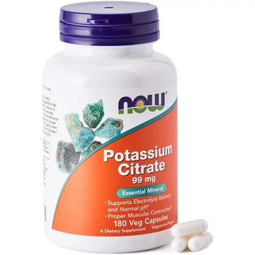 Now Potassium Citrát 99mg 180x