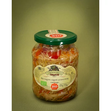Virágoskút bio vegyes vágott savanyúság csemege 670g
