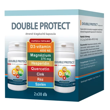 Double Protect D3-Mg-Hesperidin-Quercetin-Zn-Cu-Se 30+30 60x