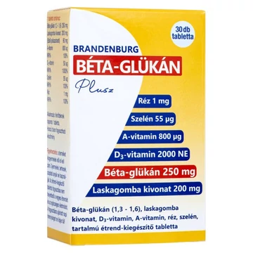 Brandenburg Béta-Glükán Plusz tabletta 30x