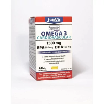 Jutavit Omega-3 Cardiovascular 1500mg lágyzselatin caps 60x