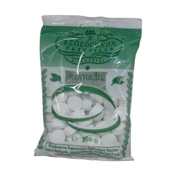 Szőlőcukor pasztilla mentolos 80g