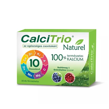 CalciTrio Naturel 100% természetes kalcium filmtabletta 30x