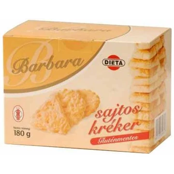 Barbara gluténmentes sajtos kréker 150g