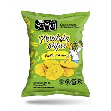 Samai Plantain főzőbanán chips tengeri sós 75g