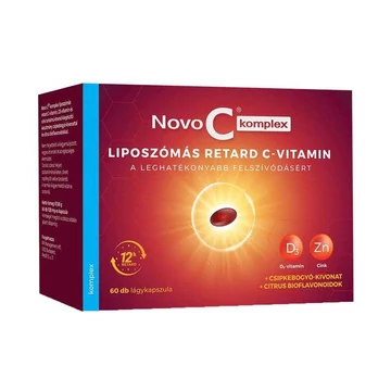 Novo C Komplex liposzómás C-vit+D3+cink Retard 300mg 60x