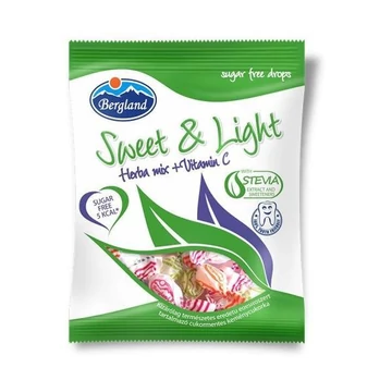 Bergland Sweet&Light cukormentes cukorka herba mix 60g