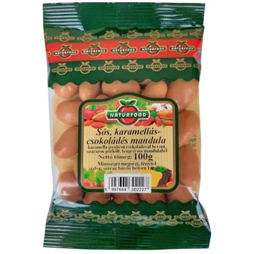 Naturfood sós karamellás-csokoládés mandula 100g