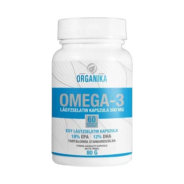 Organika Omega-3 500mg lágyzselatin kapszula 60x