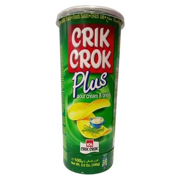 Crik Crok gluténmentes hagymás-tejfölös burgonya chips 100g