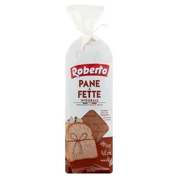 Roberto teljes kiőrlésű szeletelt kenyér 400g