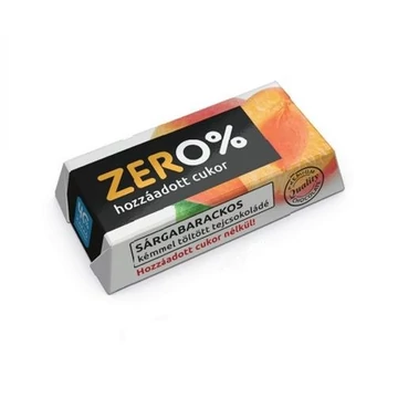 Szerencsi Zero Sárgabarackos krémmel töltött tejcsokolád é, édesítőszerrel 21g