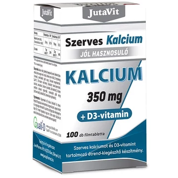 Jutavit szerves Kálcium 350mg +D3 vitamin 100x