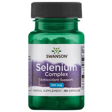 Swanson Selenium Komplex 200mcg kapszula 90x