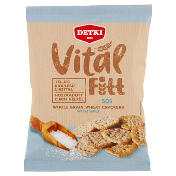 Detki Vitál Fitt Sós teljes kiőrlésű kréker 100g