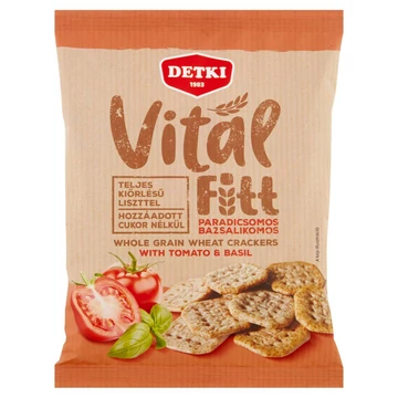 Detki Vitál Fitt Paradicsomos-bazsalikomos kréker 100g