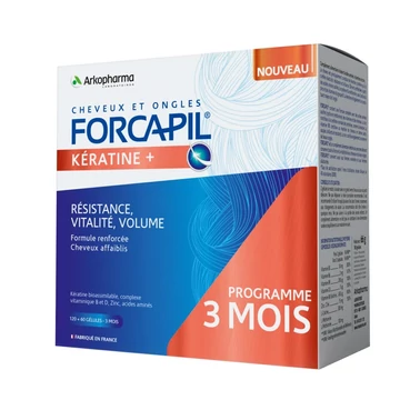 Forcapil Keratin+ hajerősítő kapszula töredezettség-gátl 180x