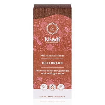 Khadi bio hajfesték por világosbarna 100g