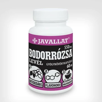 Javallat bodorrózsa levél kapszula 60x