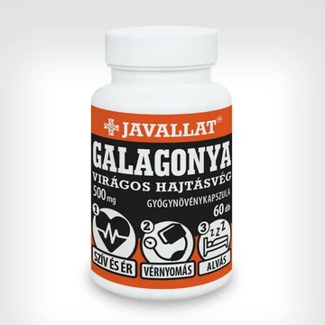 Javallat galagonya virágos hajtásvég kapszula 60x