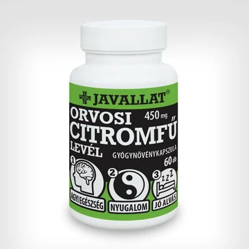 Javallat orvosi citromfű levél kapszula 60x