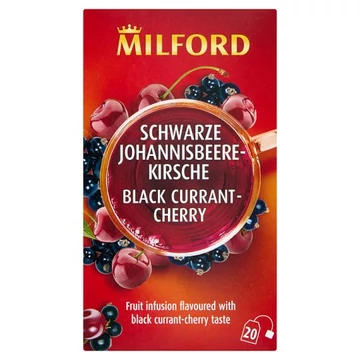 Milford Feketeribizli-cseresznye ízű gyümölcstea 20x2,5 20x